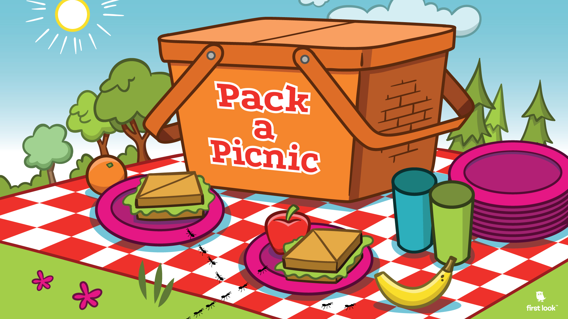 school picnic clip art